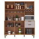 Ver imagem 4 de Cozinha Compacta Melissa 160cm 5 Portas 2 Gavetas Freijó/Fumê - J Carvalho