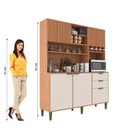 Ver imagem 5 de Cozinha Compacta Melissa 160cm 5 Portas 2 Gavetas Freijó/Fumê - J Carvalho