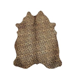 Tapete Sala Couro Inteiro Animal Print Leopardo - 01