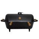 Ver imagem 2 de Churrasqueira Alumínio Fundido Grosso Craqueada a Bafo Preta