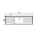 Ver imagem 5 de Pia de Cozinha 180cm Mármore Branco c/ Cuba Inox Funda 14cm: Branco