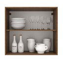 Ver imagem 4 de Armário de Cozinha Aéreo 70 cm 2 Portas Rustic/Cinza Agata Madesa