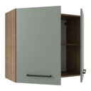 Ver imagem 5 de Armário de Cozinha Aéreo 70 cm 2 Portas Rustic/Cinza Agata Madesa