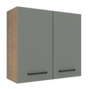 Ver imagem 1 de Armário de Cozinha Aéreo 70 cm 2 Portas Rustic/Cinza Agata Madesa