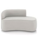 Ver imagem 5 de Sofá 2 Lugares para Sala 140cm Orgânico Wendi Veludo Cinza I01 - Mpozenato