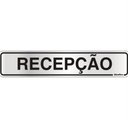 Ver imagem 1 de Placa de Alumínio Auto-Adesiva 5x25cm Recepção - 100 CK - SINALIZE PLACA AUTO-ADES.5X25CM(RECEPCAO)