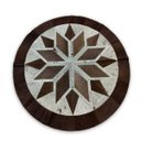 Ver imagem 1 de Tapete Mandala Redondo 100% Couro 1,60 Diâmetro