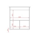 Ver imagem 5 de Balcão para Cooktop Elisa 2 Portas MDP 75cm Branco Moblis