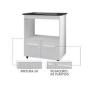 Ver imagem 2 de Balcão para Cooktop Elisa 2 Portas MDP 75cm Branco Moblis