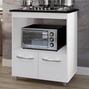 Ver imagem 4 de Balcão para Cooktop Elisa 2 Portas MDP 75cm Branco Moblis
