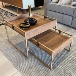 Kit 2 Mesas de Centro Multimóveis CR45186 - 2