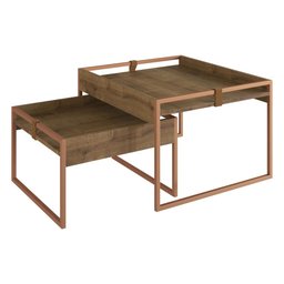 Kit 2 Mesas de Centro Multimóveis CR45186 - 1