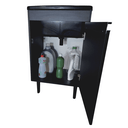 Ver imagem 6 de Tanque 34l com Gabinete Mdf Preto Puxador Perfil Montado