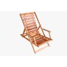 Cadeira Espreguiçadeira Dobrável 3 Regulagens Madeira - 1