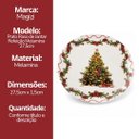 Ver imagem 5 de Jogo 6 Pratos de Jantar Natalino em Melamina 27,5cm Árvore de Natal e Bico de Papagaio - Magizi