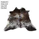 Ver imagem 2 de Tapete Sala Pele de Boi 100% Couro - 03