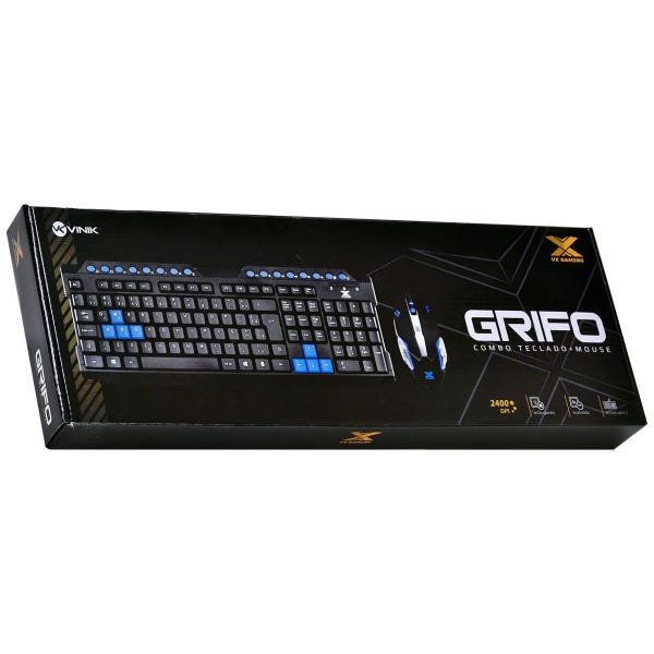 Combo Gamer Vx Gaming Grifo Teclado + Mouse 2400 Dpi Led Usb - 2