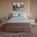 Ver imagem 2 de Cama Box Queen + Colchão Prime Espuma D45 Marrom Suede Marrom/marrom