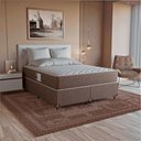 Ver imagem 1 de Cama Box Queen + Colchão Prime Espuma D45 Marrom Suede Marrom/marrom