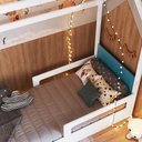 Ver imagem 6 de Cama Infantil Casinha com 2 Gavetas Infix C06 Branco/azul - Mpozenato