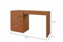 Ver imagem 2 de Bancada Penteadeira Princess 4 Gavetas com Espelho 136 cm Naturalle - Mavaular