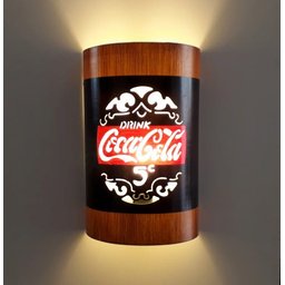 Luminária Arandela de parede Bar Coca Cola - 2