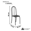 Ver imagem 3 de Kit 6 Cadeiras Tubular 96x36x41 Cm Iris B