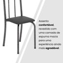 Ver imagem 4 de Kit 6 Cadeiras Tubular 96x36x41 Cm Iris B