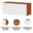 Ver imagem 3 de Armário Aéreo Geladeira 100% Mdf 70 Cm Claire Cinamomo/branco