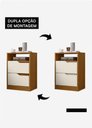 Ver imagem 2 de Criado-Mud com 2 Gavetas Sole - Cinamomo Off White - Albatroz