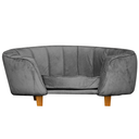 Ver imagem 1 de Poltrona Cama Pet Lady Estofada Tecido Veludo:cinza
