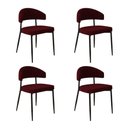 Ver imagem 2 de Conjunto 4 Cadeiras de Jantar Blees com Estr.Preta