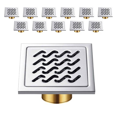 Ralo Inox 10x10 Lavabo Anti Odor Anti Inseto Kit 11 Uni Banheiro Lavanderia Quintal Duravel Higienic