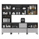Ver imagem 5 de Cozinha Modulada 5 Peças 10 Portas 6 Gavetas Nicho p/Forno MDF Dodradiça Slow Motion Lúmina Itatiaia