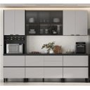 Ver imagem 1 de Cozinha Modulada 5 Peças 10 Portas 6 Gavetas Nicho p/Forno MDF Dodradiça Slow Motion Lúmina Itatiaia