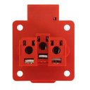 Ver imagem 2 de Tomada Industrial Embutir 2p+t 10-20a Vermelha Lukma