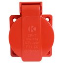 Ver imagem 4 de Tomada Industrial Embutir 2p+t 10-20a Vermelha Lukma
