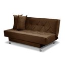 Ver imagem 3 de Sofá Cama 1,80m Istambul Suede Marrom Mirra Decor