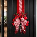 Ver imagem 3 de Escapulário Natalino Enfeite Decoração Porta Vermelho 250cm