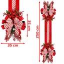 Ver imagem 5 de Escapulário Natalino Enfeite Decoração Porta Vermelho 250cm