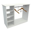 Ver imagem 5 de Balcão Expositor Arara Central com Cabideiro e Nichos para Loja G2 Cor Branco