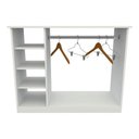 Ver imagem 4 de Balcão Expositor Arara Central com Cabideiro e Nichos para Loja G2 Cor Branco