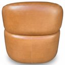 Ver imagem 5 de Poltrona Giratória Orgânica para Sala de Estar Living Helena L02 Couríssimo Whisky - Lyam Decor