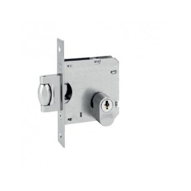 Fechadura 1005 Pivotante Roseta Redonda Inox Stam