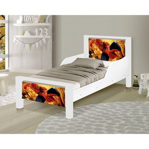 Mini Cama Montessoriana Infantil Adesivada Spider