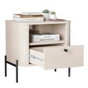 Ver imagem 2 de Mesa de Cabeceira Tucupí Slim Off White Preto Jb Bechara