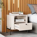 Ver imagem 3 de Mesa de Cabeceira Tucupí Slim Off White Preto Jb Bechara