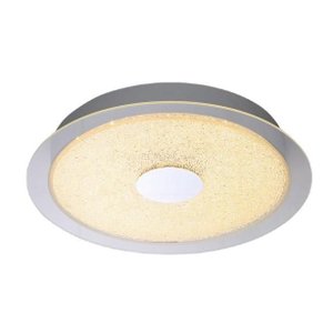 Plafon Sindora Dcx00749 Φ28cm Metal e Vidro Branco 12w 3000k