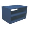 Mesa De Cabeceira Suspenso Criado Mudo Mdf Nicho Quarto 30x50x31cm - Azul - 1