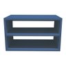 Mesa De Cabeceira Suspenso Criado Mudo Mdf Nicho Quarto 30x50x31cm - Azul - 2
